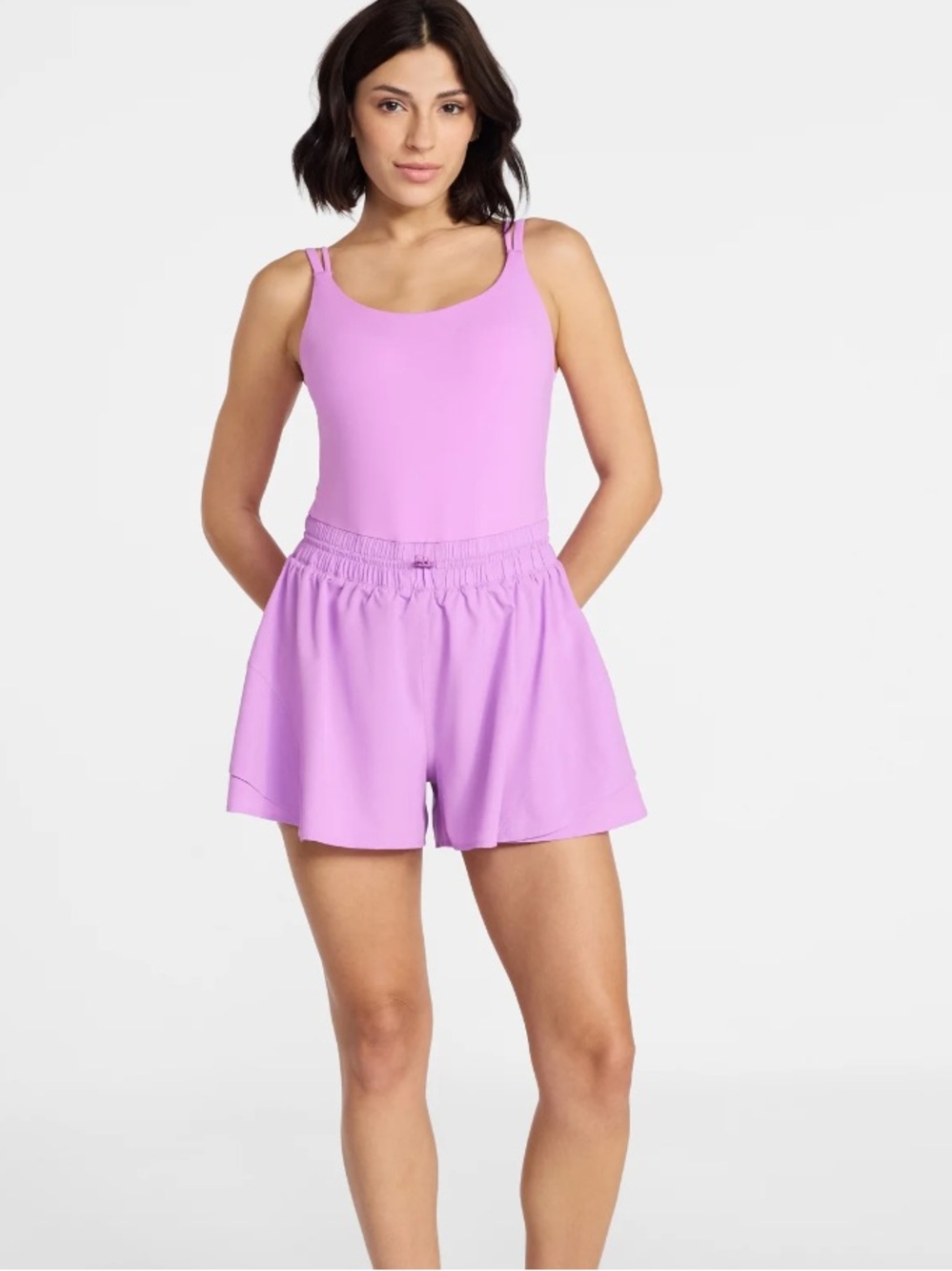 Lilac Tank Romper Set